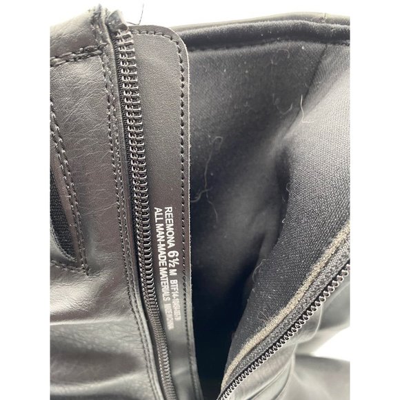 6.5M Bare Traps Women's "Reemona" Black Faux Leather Side Zip Boots 2" Block Hee - Picture 6 of 7